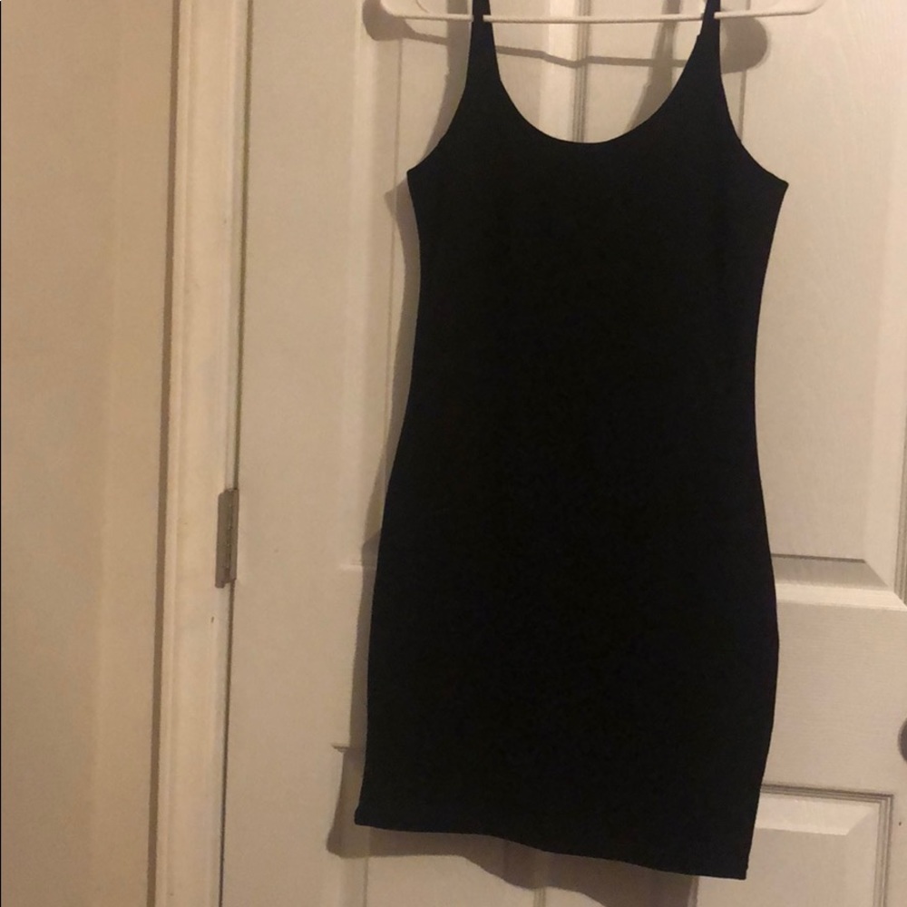 Back low cut mini dress